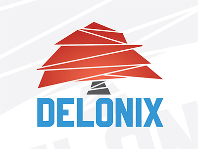 Delonix - marketing agency logo delonix dominican republic logo marketing typography