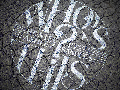 Newest lettering - FB live talk show "Who's This?" by A. Sanders font handdrawn handlettering lettering logo pavement mockup type typography whos this wordmark