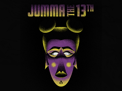 Jumma the 13th fridaythe13th illustration photoshop vintage poster