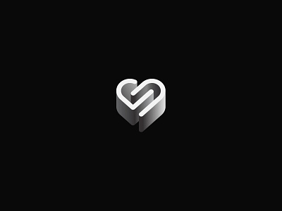 Heart 3d branding heart heart logo icon illustration logo logo design vector