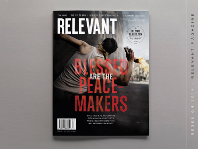 Relevant Magazine Redesign branding cover editorial israel magazine news newsstand redesign relevant type