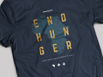 End Hunger Tshirt africa apparel clothing hunger icon tshirt vector windmill