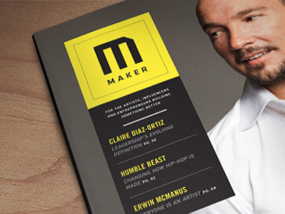 Maker Cover branding cover magazine maker minimal modern