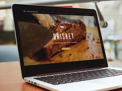 4 Rivers Site Redesign bbq desktop interface landing layout restaurant type web web design