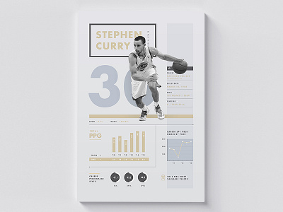 NBA Infographic - Stephen Curry basketball chart curry graph infographic nba poster print sports stats