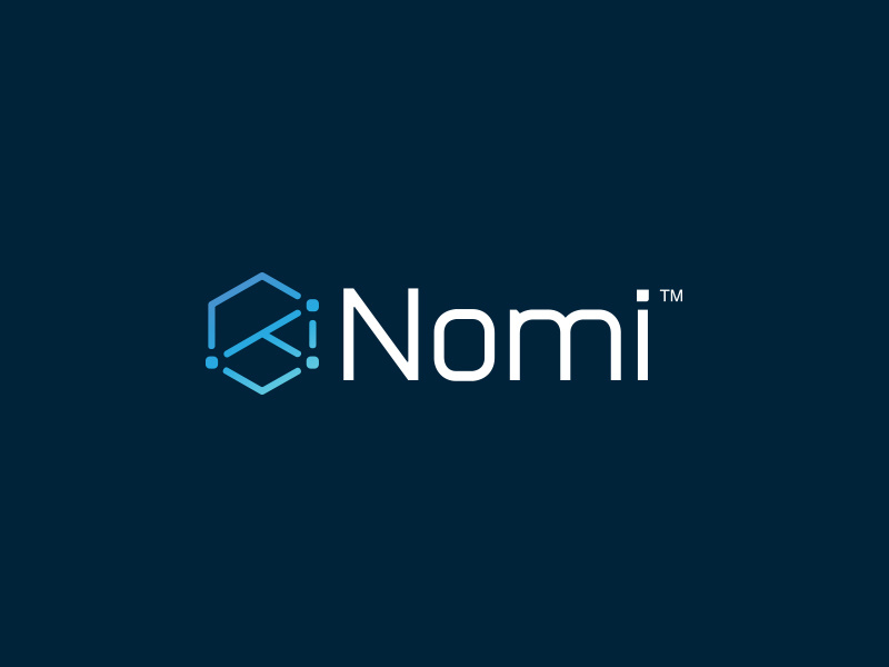 Nomi Logo startup type branding logo