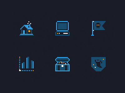 Hacktober Icons 8bit halloween icon iconography pixel tech