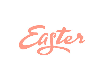 Easter easter script spring type