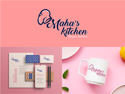 Maha's Kitchen ( Home Chef ) brand identity branding graphic design home chef logo personal brand