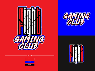 Fight - Gaming Club brand identity design esport logo design fight club graphic design logo logo design mascot logo