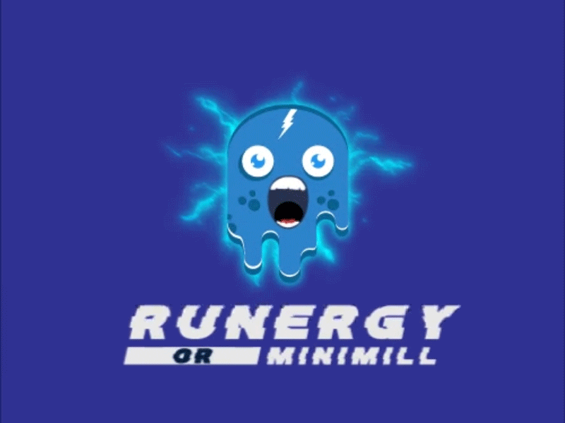 RUNERGY - Animated Logo animated logo animation brand identity energy drink graphic design logo motion graphics runergy