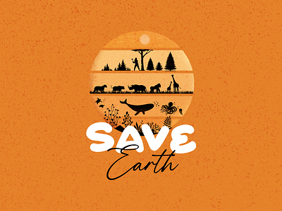 Save Earth - Illustration series for T-shirts
