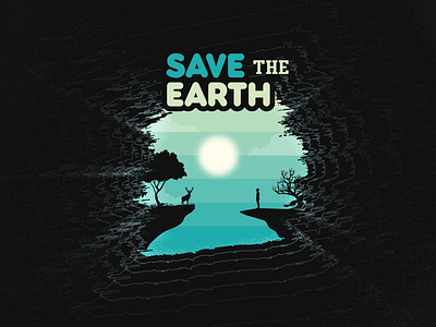 Save The Earth - Illustration for T-shirts