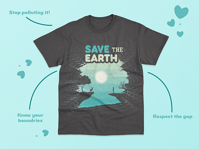Save The Earth - Illustration for T-shirts