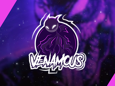 Venamous cartoon logo illustration logo mascot logo design vector venamous logo venom logo design