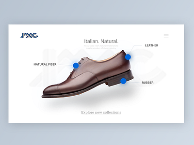 IMAC Shoe by Berin Mrsho design ecommerce industry italy landing page product shoe visual