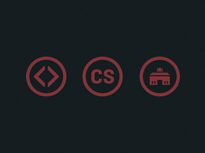 CS Icons code icons lines school
