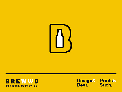 New Brewwd beer icon logo suds and buds