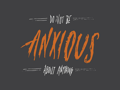 Anxious illustration lettering sketch typography words