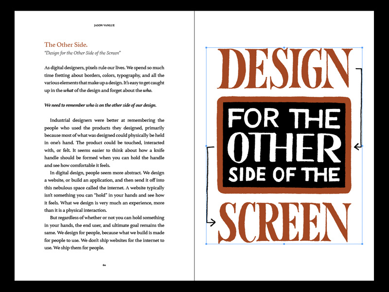 Final Check book illustration typography layout