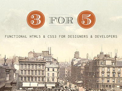 3 for 5 architecture code codeschool css3 html5 tutorial web