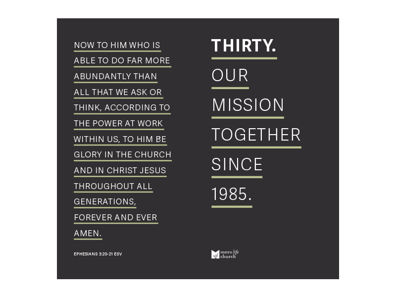 Thirty brochure editorial print church church design adelle sans