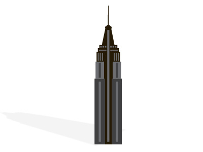 Empire architecture empire state illustration print