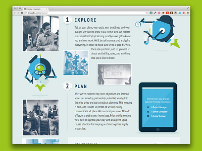 Envy Process agency plan process project responsive robots web