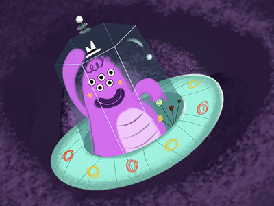 Frank alien art character design design illustration spaceship