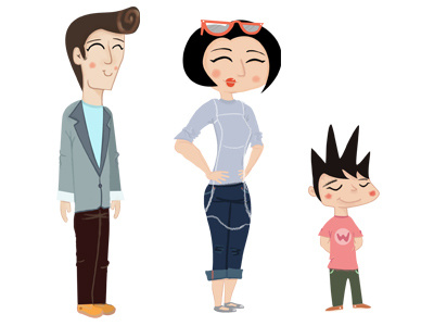 Vito's Family art direction character design illustration