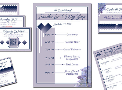 Custom Wedding Signage design graphic design illustration typography vector