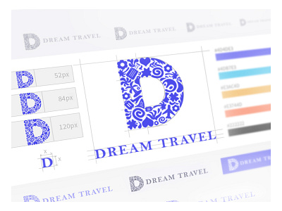 Dream travel logo travel