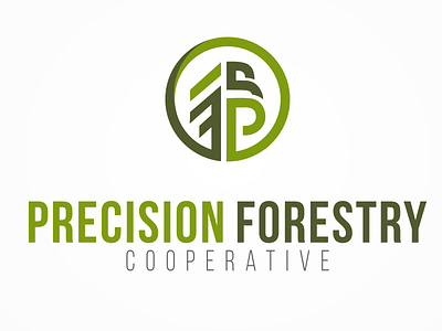 Precision Forest branding graphic design graphic designer logo negative space tree