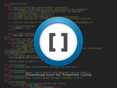 Brackets Yosemite Icon app apple brackets code dock finder icns icon icons mac osx yosemite