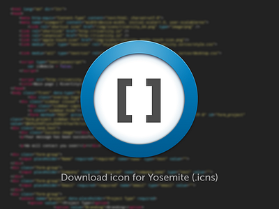 Brackets Yosemite Icon app apple brackets code dock finder icns icon icons mac osx yosemite