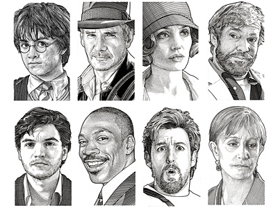 Wall Street Journal Hedcuts