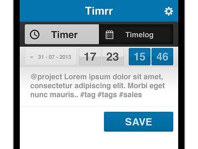 Timrr second shot app form live time time tracking timer web app webapplication