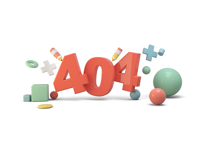 404 error prompt design green illustration software ui