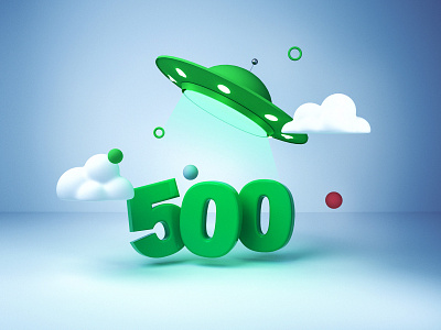 500 error prompt design green illustration software ui