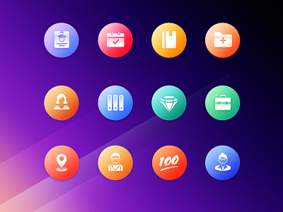 A set of icons for learning statistics app design icon illustration software ui vector