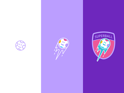 SUPERBALL ball football fun illustration logo shield soccer vektor