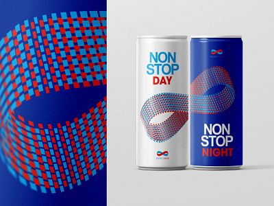 NON STOP Energy can day energy drink infinity night packadge