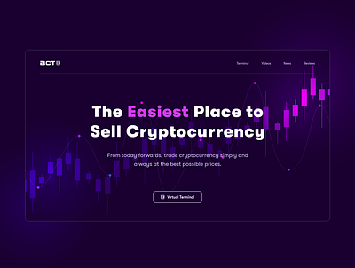 Cryptocurrency Website Concept banner design bitcoin currency currency exchange hero banner hero image landing design landingpage pink purple slider terminal trade trading platform web web banner website website concept