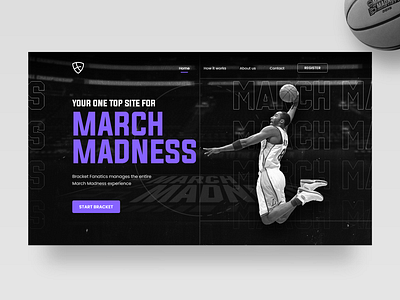 March Madness Brackets Website Banner Design