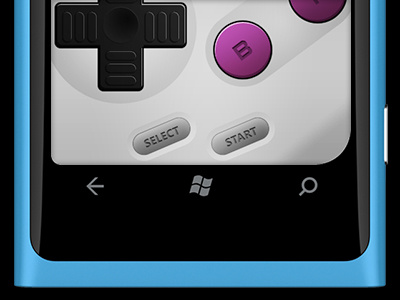 Purple Cherry Gamepad app button game game boy gamepad lumia 800 metro mobile nintendo nokia purple cherry ui warios jewels windows phone wp7