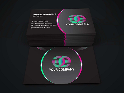 Professional Business Card Design minimal business card