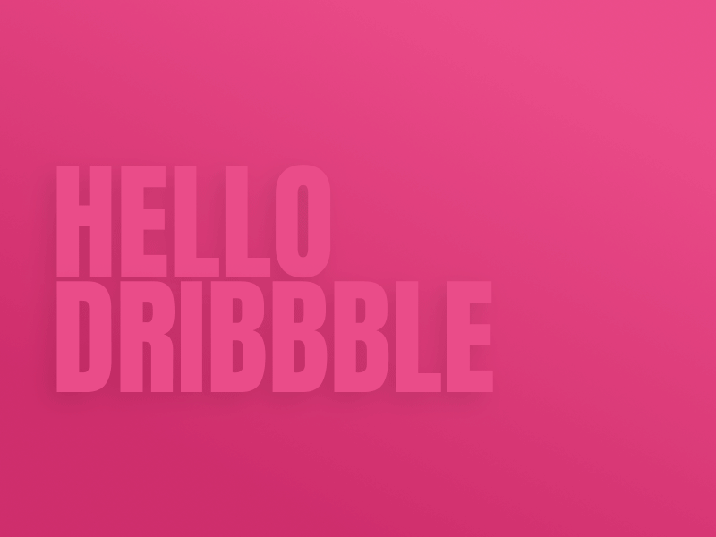 Hello Dribbble animation brush debut first shot hello paint
