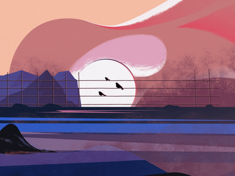 Inspired by international Music Day animated animation birds dailyart guitar illustration internationalmusicday music musiclove texture