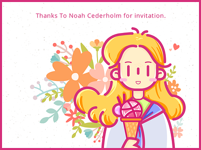 Thanks To Noah Cederholm for invitation. dribbble invite
