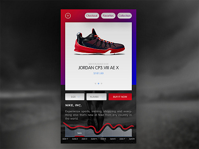 Jordan CP3.VIII AE X daily design gui icon sports ui